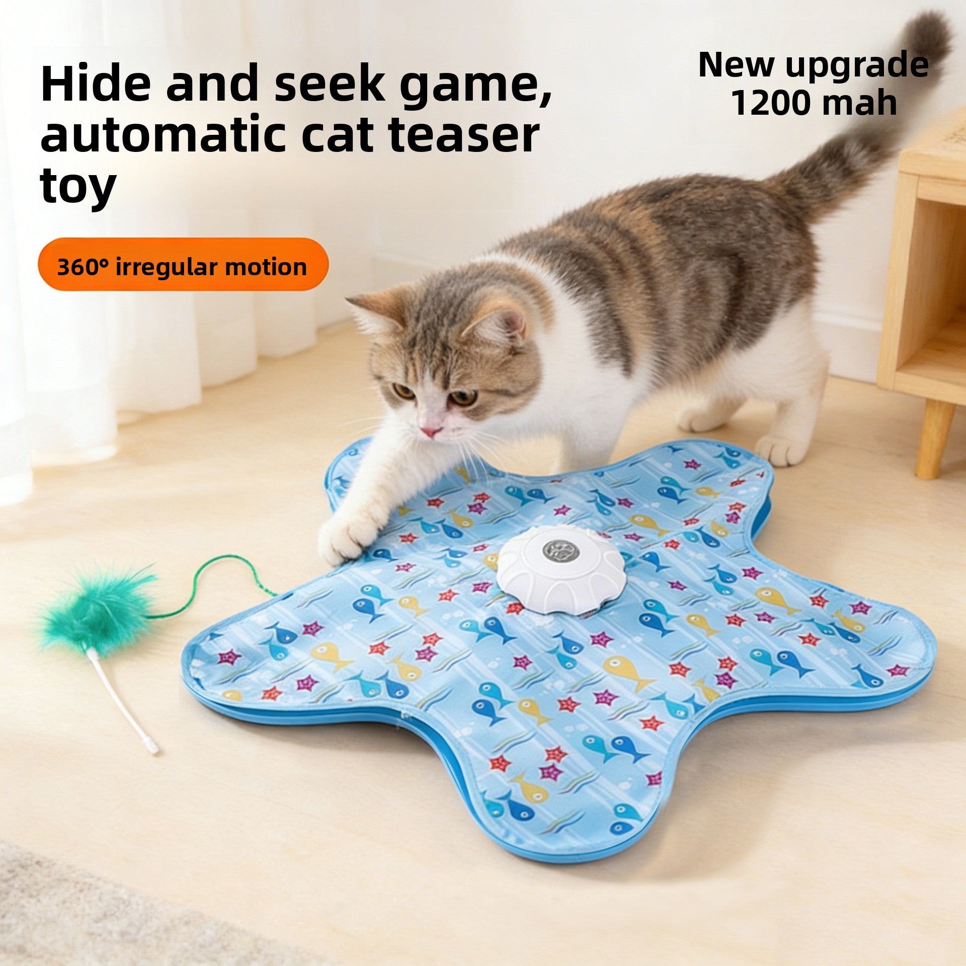Giocattolo Interattivo Elettrico per Gatti 🐈 | Coperta di Caccia con Movimento Automatico