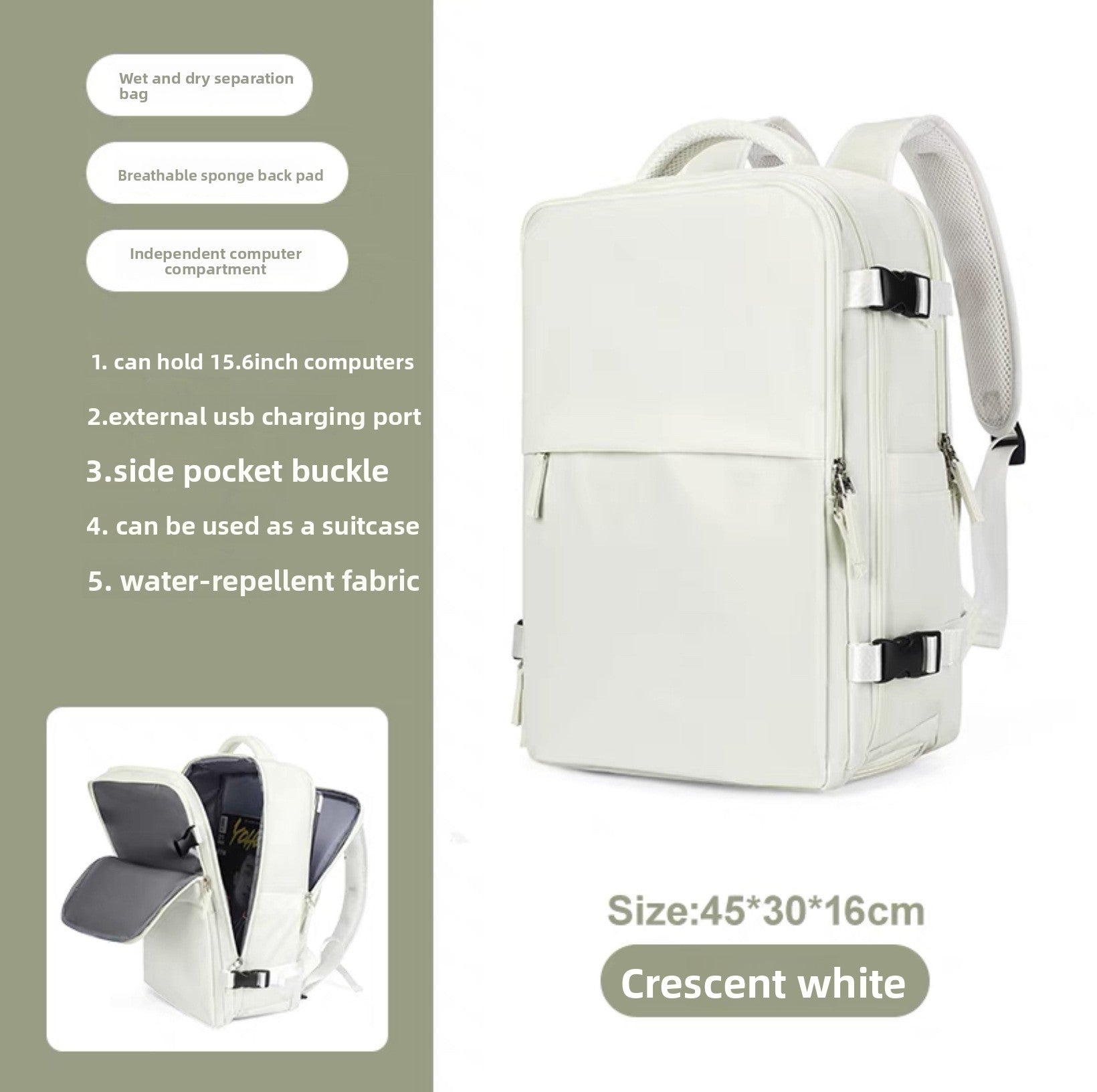 Zaino Impermeabile Grande Capacità 🎒 | 20-35L | Antifurto & Traspirante