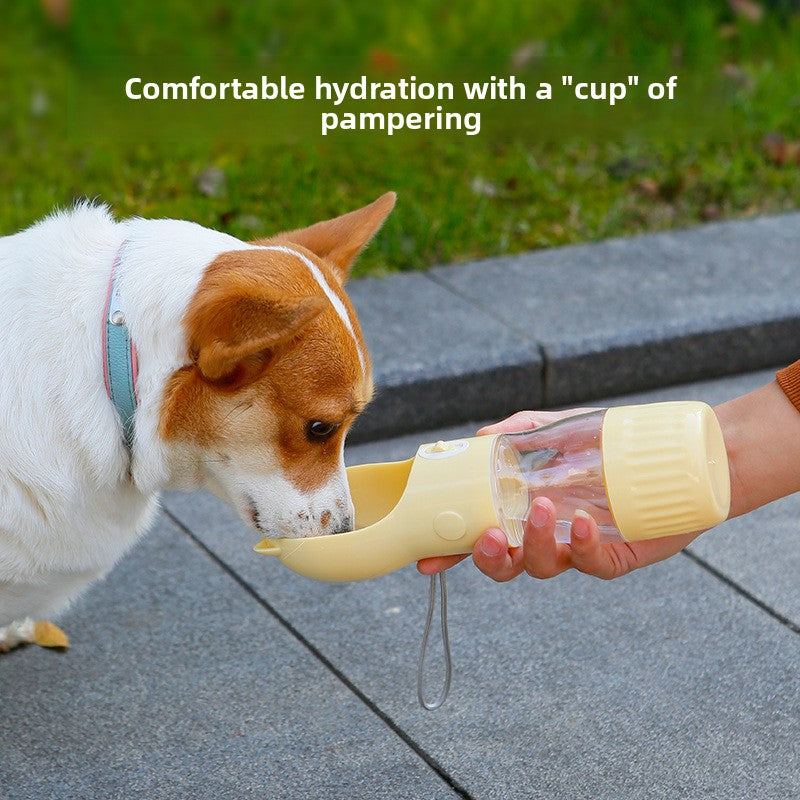 🐾 Botella Portátil para Mascotas — ¡Agua y Comida en un Solo Accesorio!