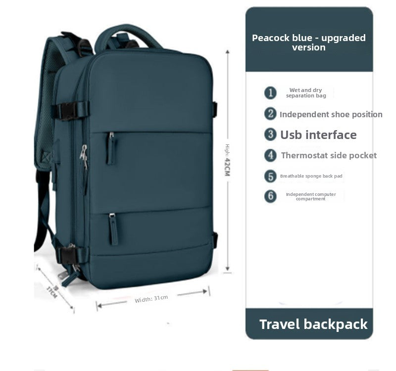 Zaino Impermeabile Grande Capacità 🎒 | 20-35L | Antifurto & Traspirante