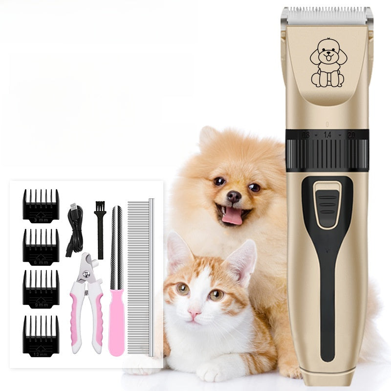 Tagliacapelli per Cani e Gatti 🐾 | Lama Ceramica Silenziosa | Ricaricabile USB