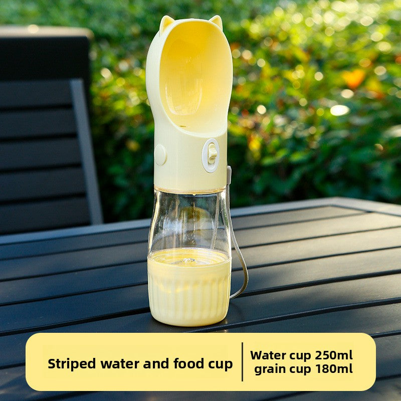🐾 Botella Portátil para Mascotas — ¡Agua y Comida en un Solo Accesorio!
