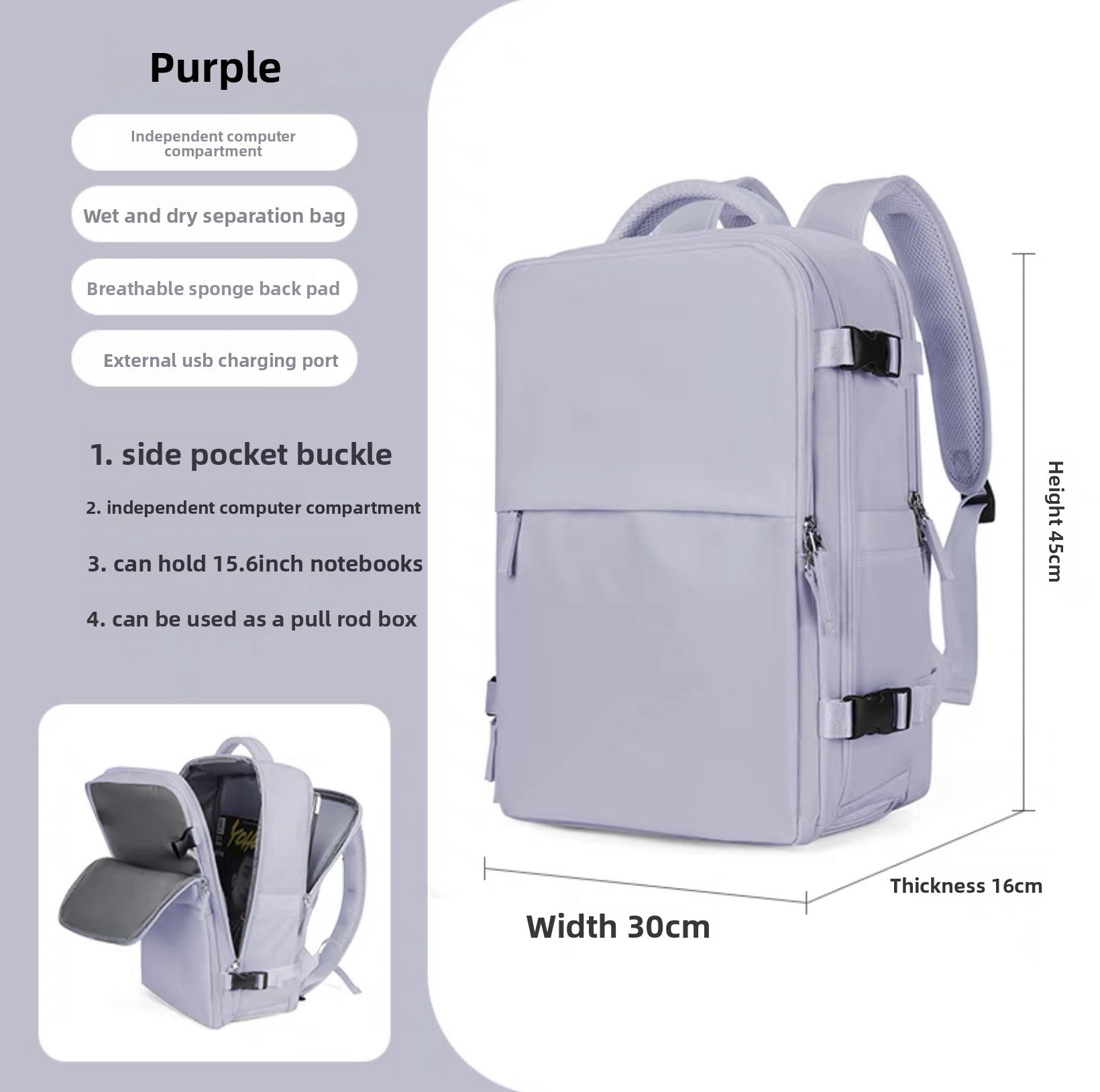 Zaino Impermeabile Grande Capacità 🎒 | 20-35L | Antifurto & Traspirante