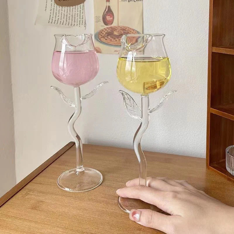 Calice di Vino a Forma di Rosa 🌹 | Idea Regalo Perfetta