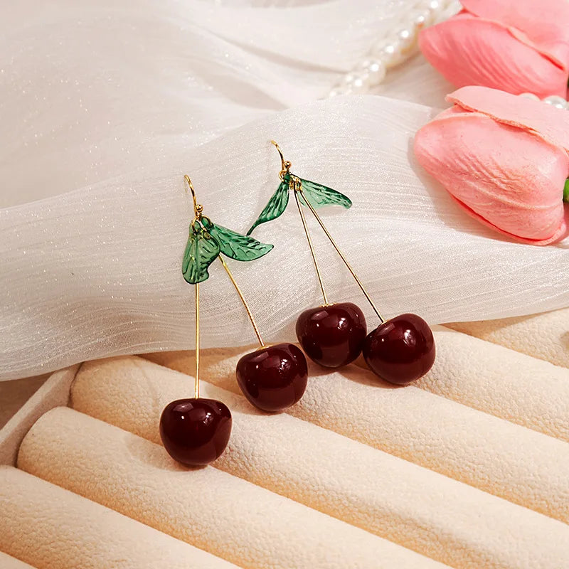 Orecchini Ciliegia 🍒 | Pendenti Aesthetic Dolci per Donna