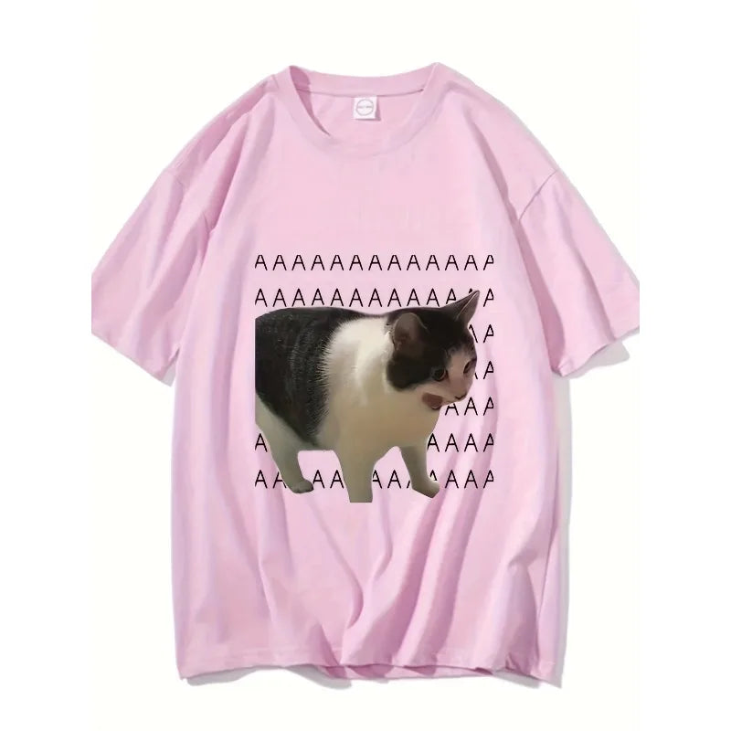 T-shirt Gatto Piangente Meme 😹 | Aesthetic & Divertente | Unisex
