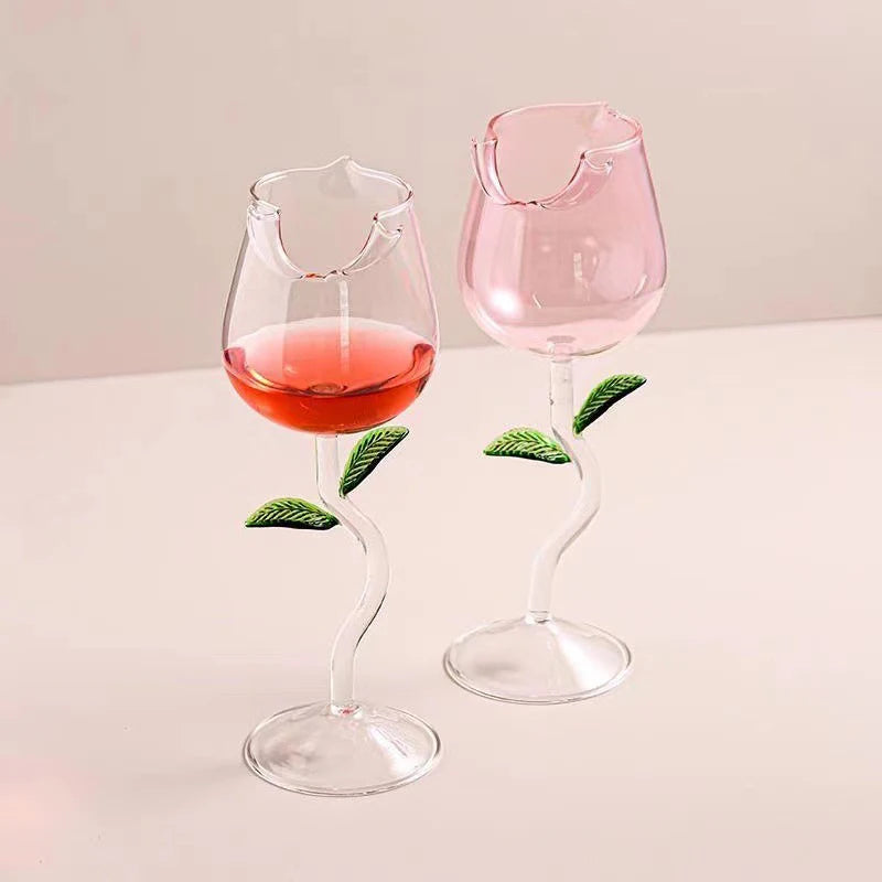 Calice di Vino a Forma di Rosa 🌹 | Idea Regalo Perfetta
