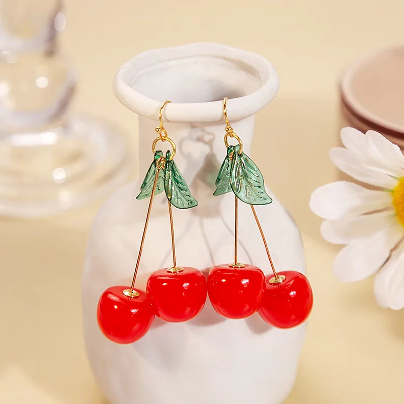 Orecchini Ciliegia 🍒 | Pendenti Aesthetic Dolci per Donna