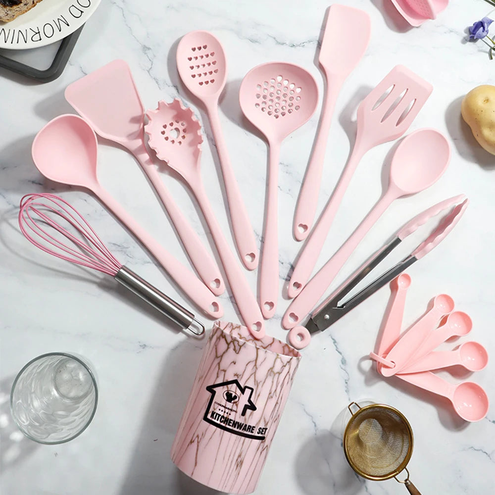Set Utensili da Cucina in Silicone – 18 Pezzi 🍳