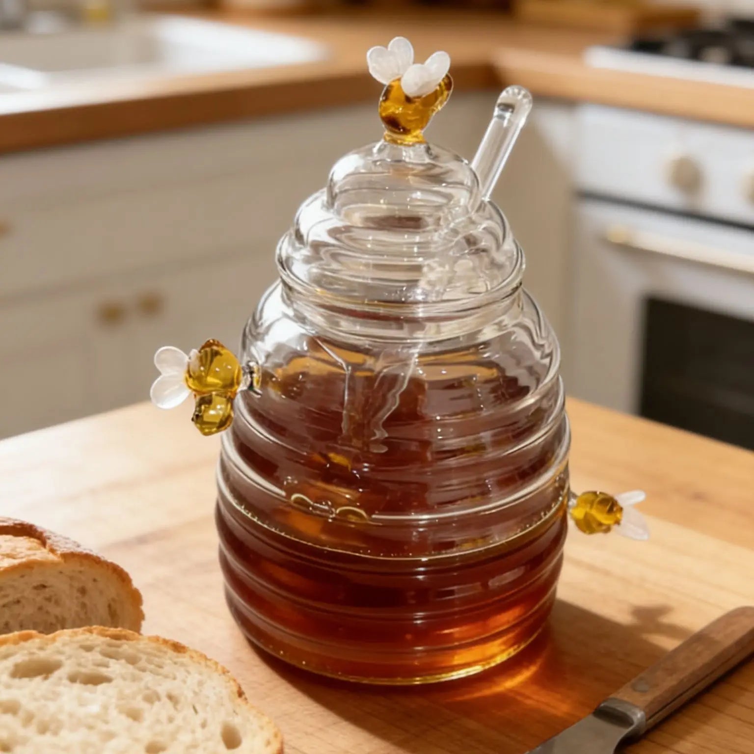 Barattolo di Miele con Ape 🐝 | Vasetto di Vetro Aesthetic per Cucina