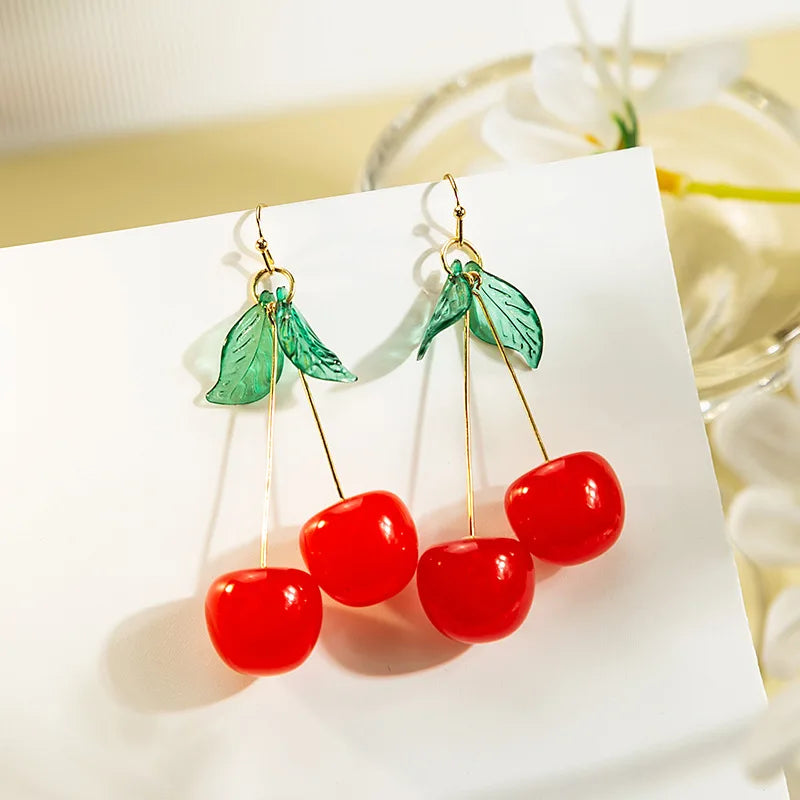 Orecchini Ciliegia 🍒 | Pendenti Aesthetic Dolci per Donna