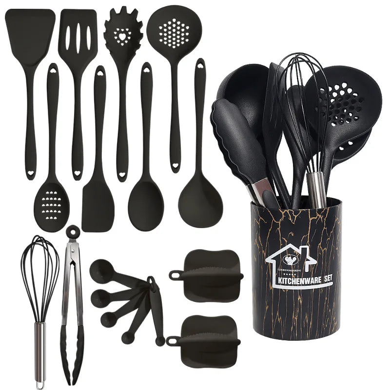 Set Utensili da Cucina in Silicone – 18 Pezzi 🍳