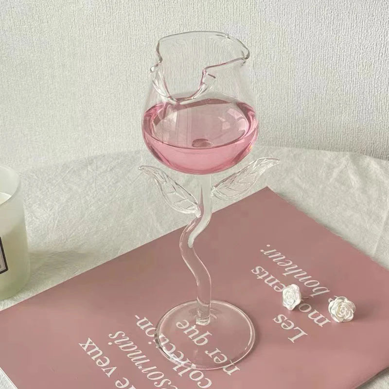 Calice di Vino a Forma di Rosa 🌹 | Idea Regalo Perfetta