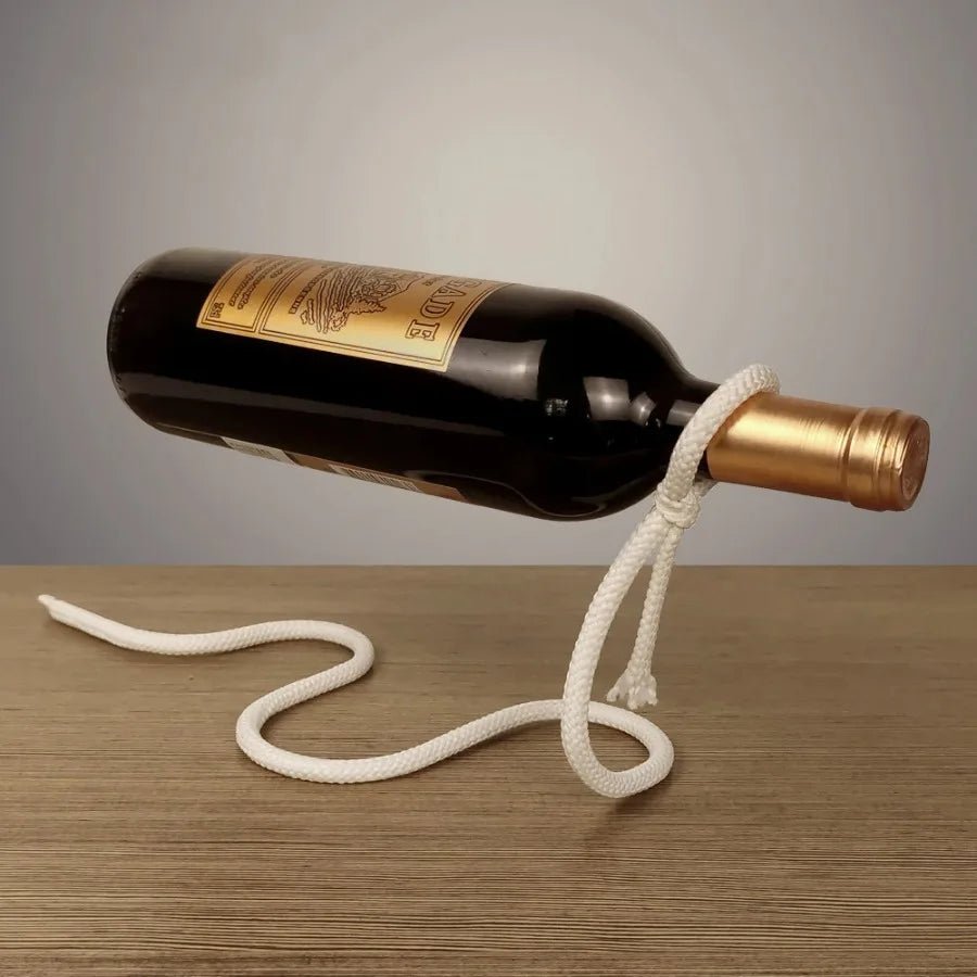 Supporto Magico Flottante per Bottiglia di Vino 🍷 | Illusione Ottica Sorprendente
