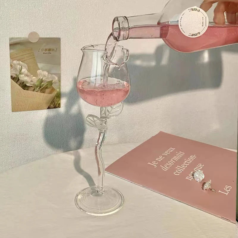 Calice di Vino a Forma di Rosa 🌹 | Idea Regalo Perfetta