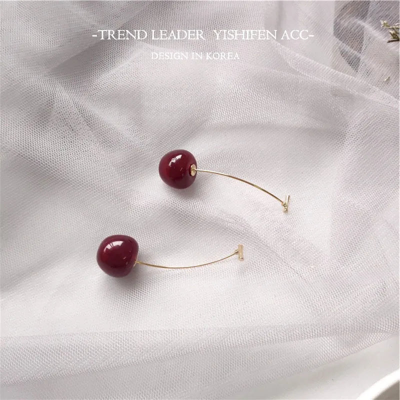 Orecchini Ciliegia 🍒 | Pendenti Aesthetic Dolci per Donna