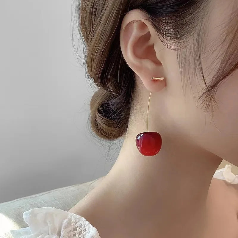 Orecchini Ciliegia 🍒 | Pendenti Aesthetic Dolci per Donna