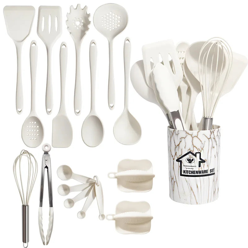 Set Utensili da Cucina in Silicone – 18 Pezzi 🍳