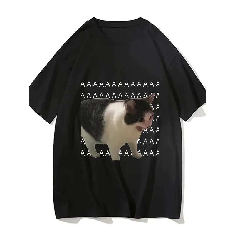 T-shirt Gatto Piangente Meme 😹 | Aesthetic & Divertente | Unisex