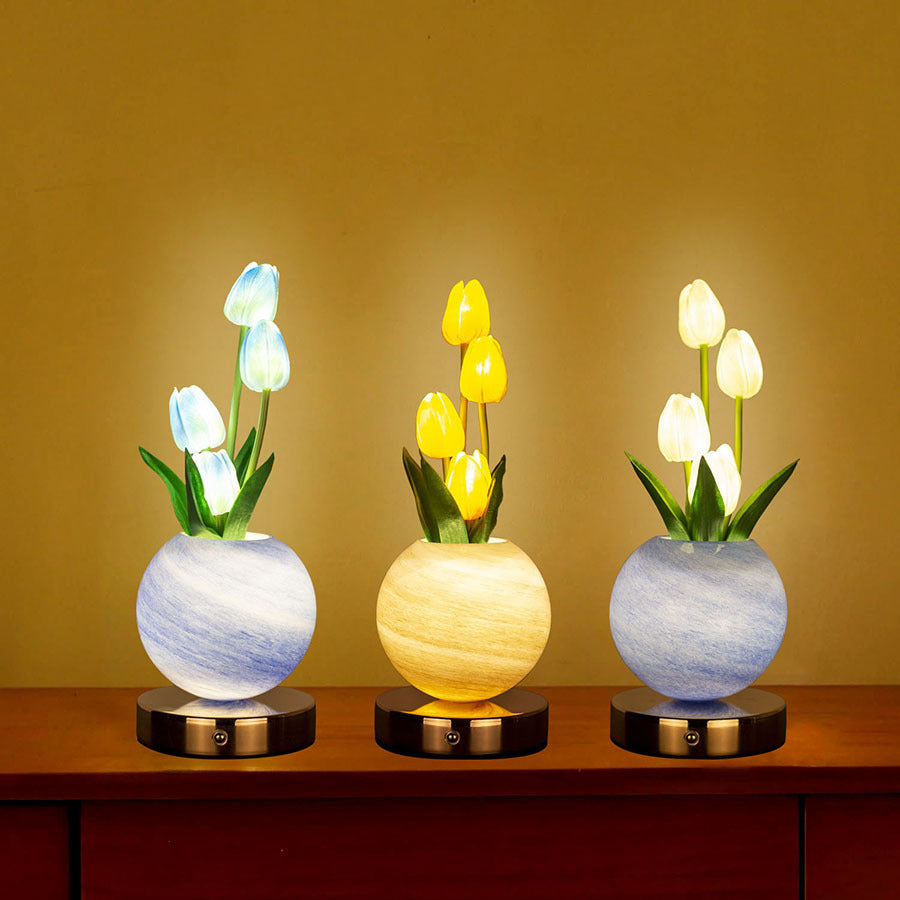 Lampada Tulipano LED 🌷 | Luce Notturna Aesthetic | Touch | Idea Regalo Donna