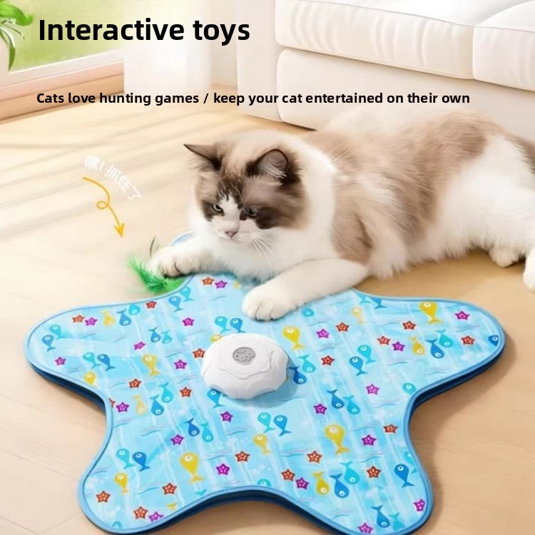 Giocattolo Interattivo Elettrico per Gatti 🐈 | Coperta di Caccia con Movimento Automatico