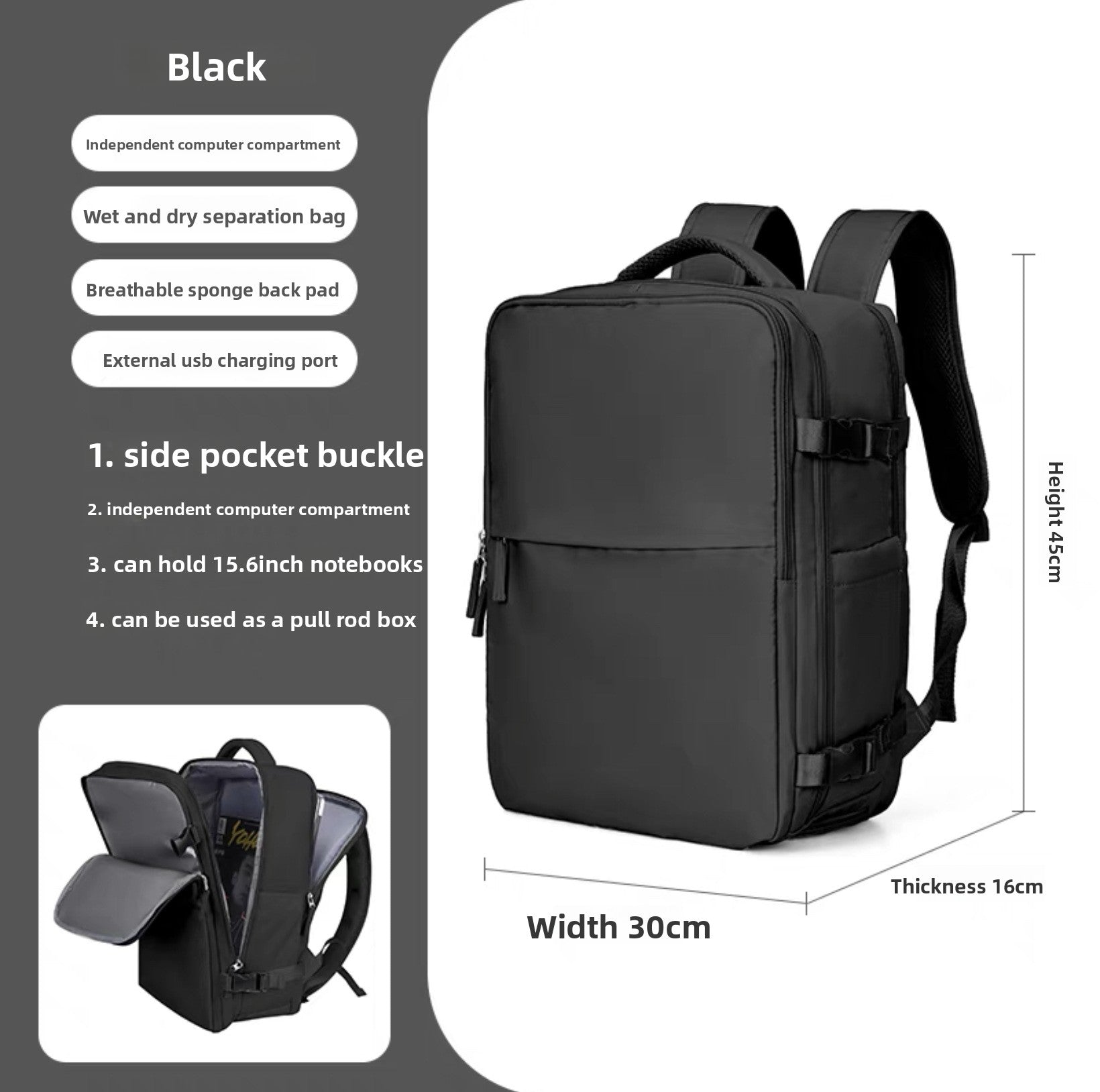 Zaino Impermeabile Grande Capacità 🎒 | 20-35L | Antifurto & Traspirante